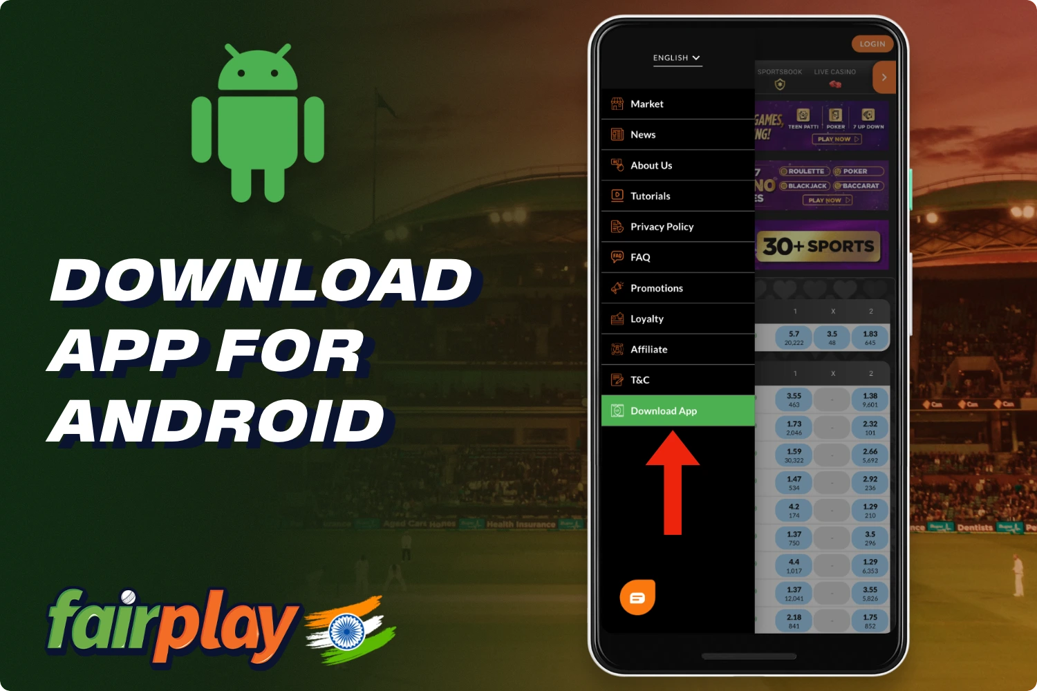 Indian users can download the Fairplay app for Android from the platform's official website