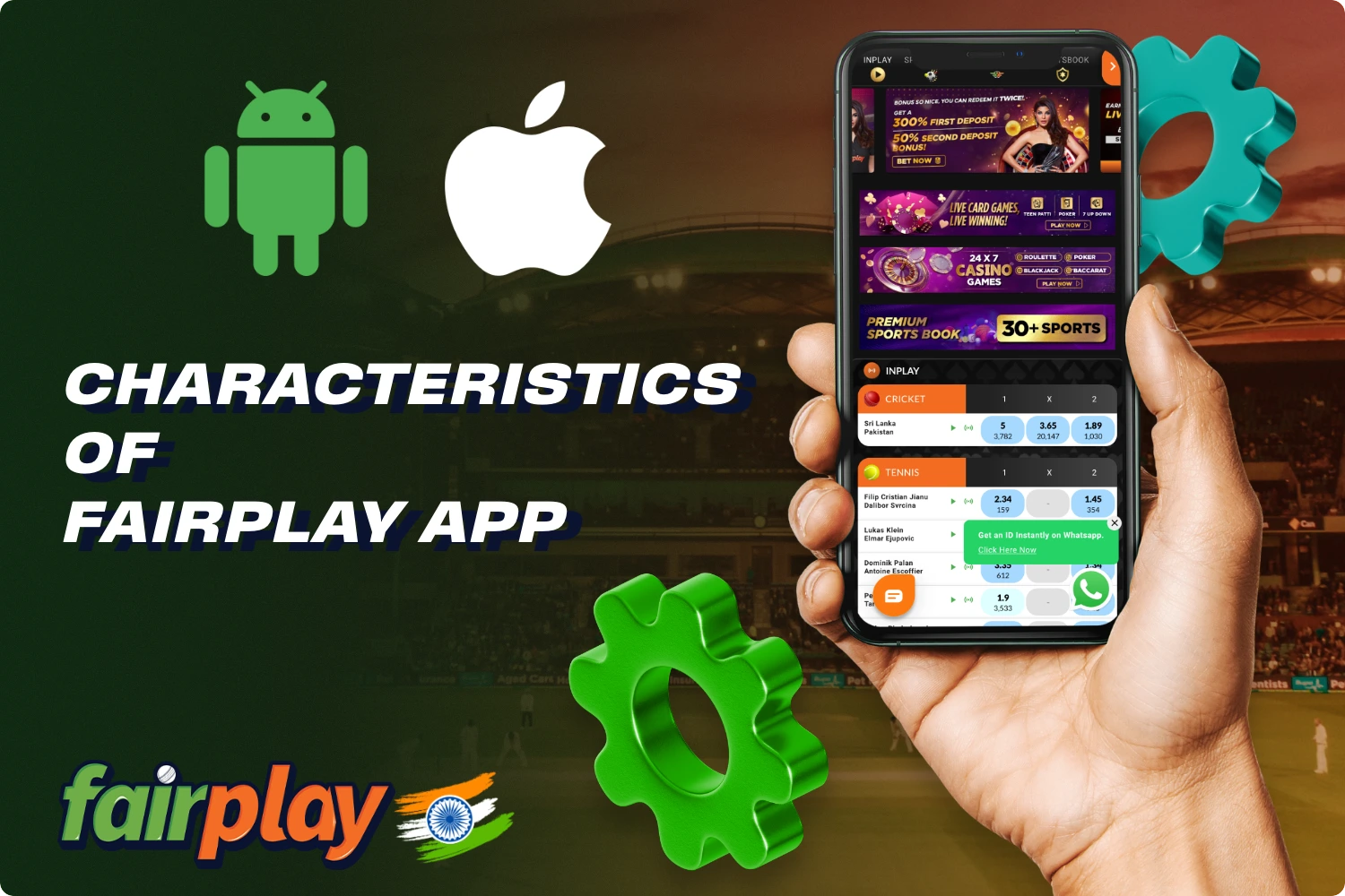 The characteristics of the Fairplay app are so low demanding that it can be installed on almost all modern devices
