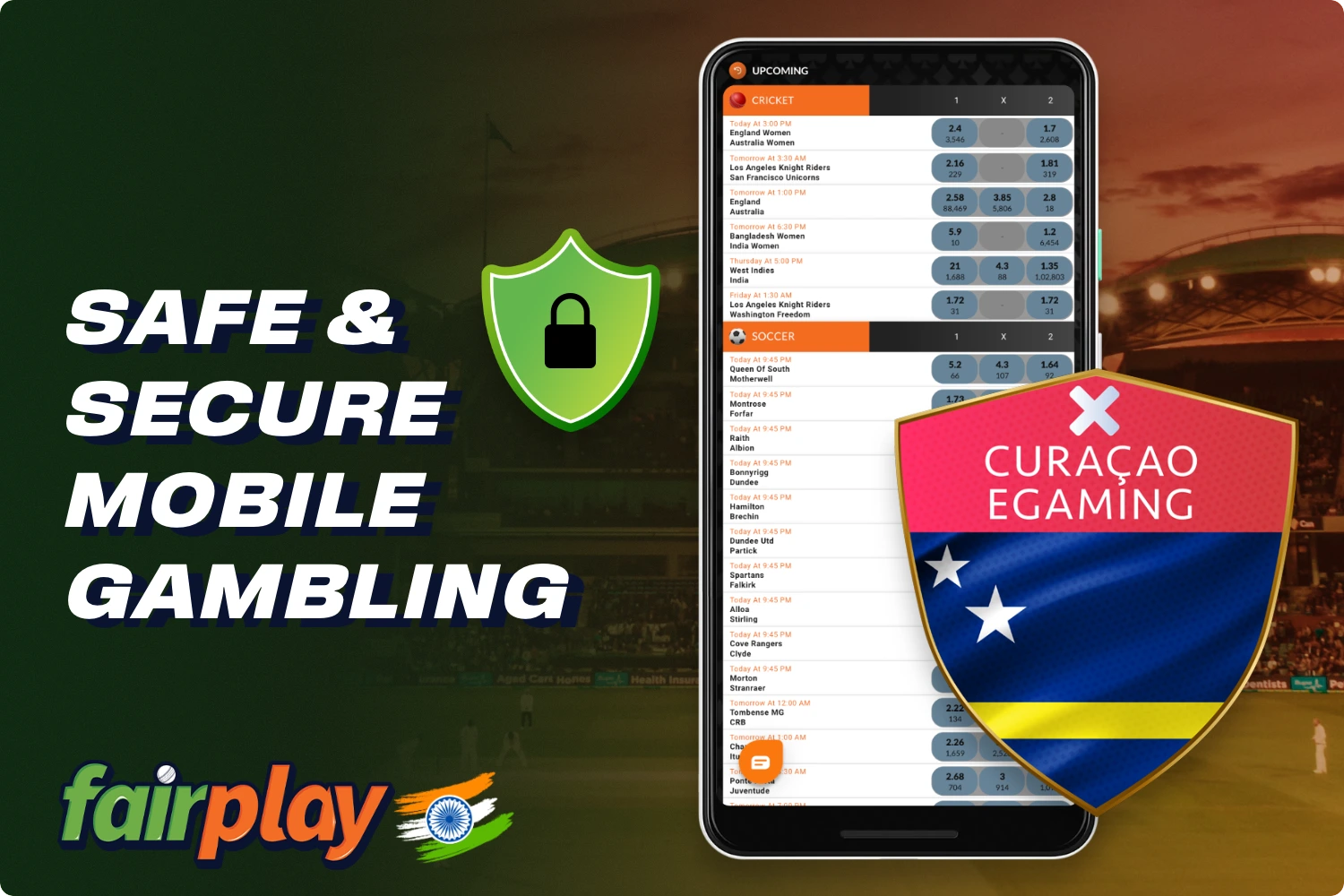 The Fairplay mobile app is completely safe for users, and is protected in all the same ways as the official website